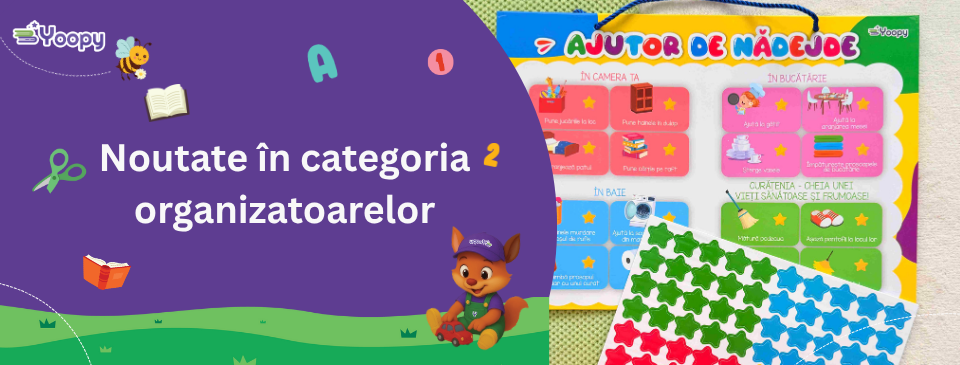 Noutate în categoria organizatoarelor – tabla magnetică „Ajutorul isteț”!