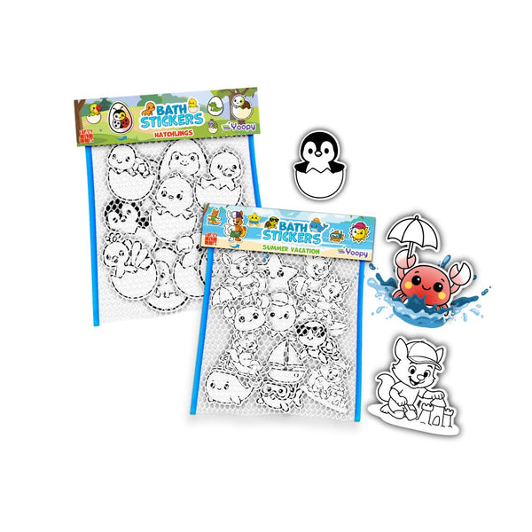 Stickere baie: Scufundă și colorează