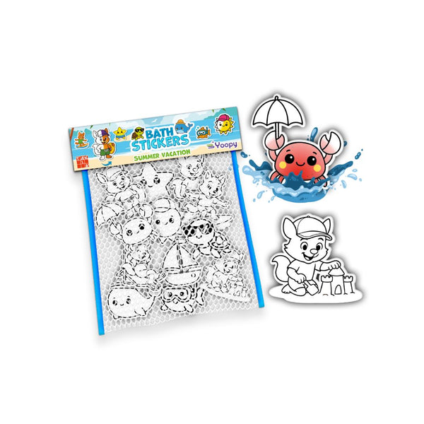 Stickere baie: Scufundă și colorează