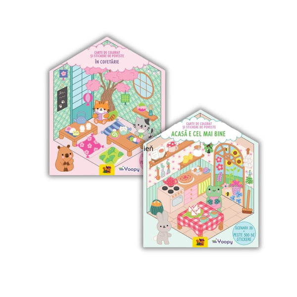 Carte de colorat și stickere de poveste