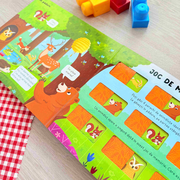 Joc de memorie: Carte animalute de pe uscat